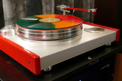 AudioFest 2018 RM 440 - Acoustic Solid Vintage Red Turntable with WTB213 Tonearm